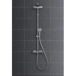 Hansgrohe Douchesysteem Vernis Blend 200 Met Thermostaatkraan Mat Zwart 12 Hansgrohe Douchesysteem Vernis Blend 200 Met Thermostaatkraan Mat Zwart -Huishoudelijke Artikelen 123 1022