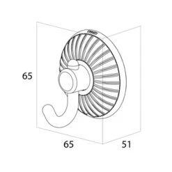 Tiger Haak Ivy Chroom Met Wit 12 Tiger Haak Ivy Chroom Met Wit -Huishoudelijke Artikelen 123 1079