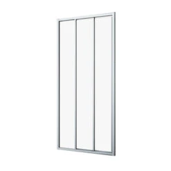 Sealskin Hooked Driedelige Schuifdeur 95x200 Cm, 6 Mm Helder Veiligheidsglas Met Antikalklaag Zilver Hoogglans -Huishoudelijke Artikelen 123 1107