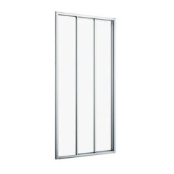 Sealskin Hooked Driedelige Schuifdeur 95x200 Cm, 6 Mm Helder Veiligheidsglas Met Antikalklaag Zilver Hoogglans -Huishoudelijke Artikelen 123 1110