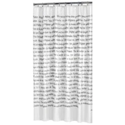 Sealskin Douchegordijn Sayings Wit PVC 200x180 Cm 8 Sealskin Douchegordijn Sayings Wit PVC 200x180 Cm -Huishoudelijke Artikelen 123 1153