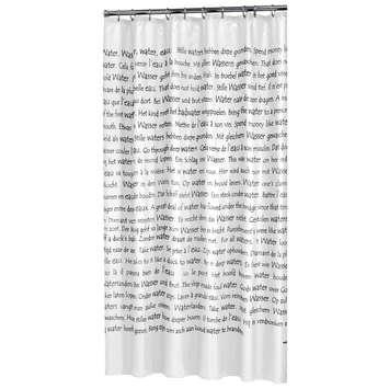 Sealskin Douchegordijn Sayings Wit PVC 200x180 Cm 5 Sealskin Douchegordijn Sayings Wit PVC 200x180 Cm - Afbeelding 3