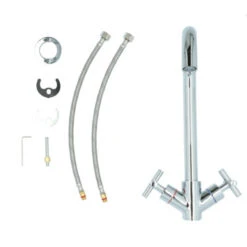 Aqualino Keukenkraan Ceronda 2-knops Chroom 25 Aqualino Keukenkraan Ceronda 2-knops Chroom -Huishoudelijke Artikelen 123 1184