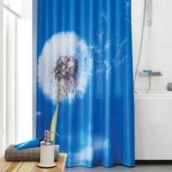 Sealskin Douchegordijn Blow Ball Blauw 180x200 Cm -Huishoudelijke Artikelen 123 1189