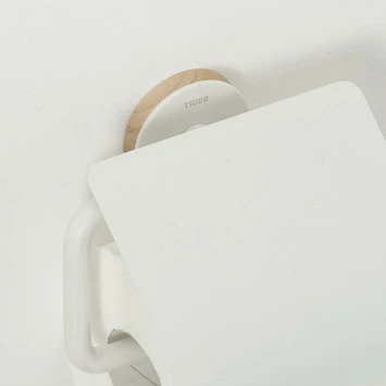 Tiger Toiletrolhouder Urban Wit Met Klep 8 Tiger Toiletrolhouder Urban Wit Met Klep - Afbeelding 6