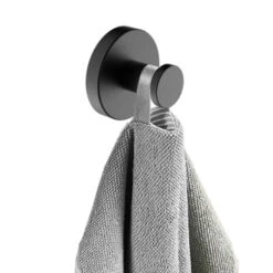 Marho Handdoekhaak Luxor Groot Gun Metal -Huishoudelijke Artikelen 123 1236