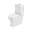 Atlantic Newport Toilet Duoblok Zonder Spoelrand PK/muuraansluiting -Huishoudelijke Artikelen 123 1241