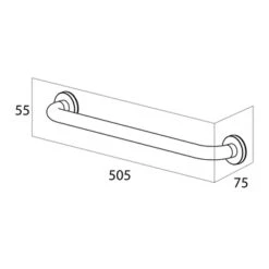Handson Wandkorf Smart RVS -Huishoudelijke Artikelen 123 1263