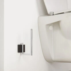 Tiger Reserverolhouder Zenna Hangend Chroom/Wengé -Huishoudelijke Artikelen 123 1271