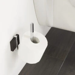 Tiger Reserverolhouder Zenna Hangend Chroom/Wengé -Huishoudelijke Artikelen 123 1273