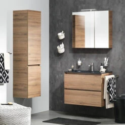 TIGER S-line Spiegelkast 60cm Chalet Eiken 13 TIGER S-line Spiegelkast 60cm Chalet Eiken -Huishoudelijke Artikelen 123 1278