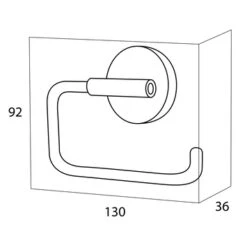 Handson Toiletrolhouder Smart Chroom -Huishoudelijke Artikelen 123 1295
