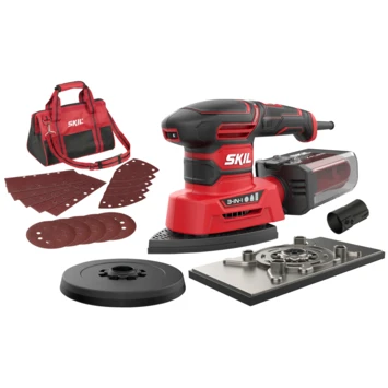 SKIL Multischuurmachine 3-in-1 (vlakschuurmachine, Excentrische Schuurmachine, Delta Schuurmachine) 7280DA 250W 3 SKIL Multischuurmachine 3-in-1 (vlakschuurmachine, Excentrische Schuurmachine, Delta Schuurmachine) 7280DA 250W