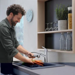 Hansgrohe Keukenkraan Focus M43 Met Hendel En Uittrekbare Sproeikop Chroom 150 -Huishoudelijke Artikelen 123 1350