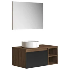 Atlantic By Allibert Badmeubelset Lia 90 Cm Hout En Zwart
