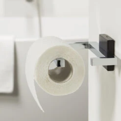 Tiger Toilethouder Zenna Chroom/Wengé -Huishoudelijke Artikelen 123 1371