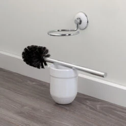 Tiger Wc-borstelset Ivy Chroom/wit -Huishoudelijke Artikelen 123 1383