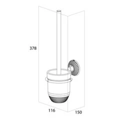 Tiger Wc-borstelset Ivy Chroom/wit -Huishoudelijke Artikelen 123 1388