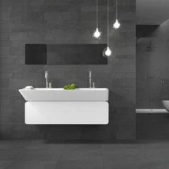 Wandtegel Santelmo Mat Zwart 30x60 Cm 1,08 M² -Huishoudelijke Artikelen 123 1390