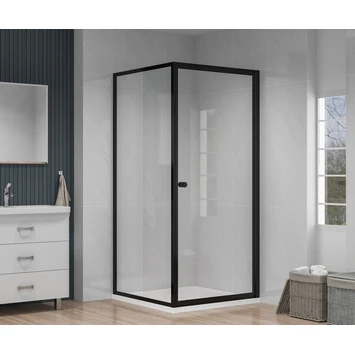 Atlantic Roan Douchewand En -deur 90x90x190cm Zwart 4 Atlantic Roan Douchewand En -deur 90x90x190cm Zwart - Afbeelding 2