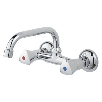 OK Keukenkraan 2-knops Bovenuitloop Chroom 15 Cm 3 OK Keukenkraan 2-knops Bovenuitloop Chroom 15 Cm