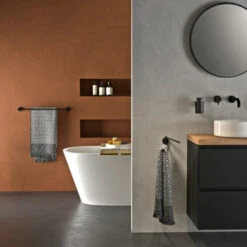 Tiger Handdoekhouder Urban Dubbel Zwart -Huishoudelijke Artikelen 123 1538