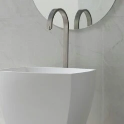 Wandtegel Aspen Marmer Wit/Grijs 25x33 Cm 1,5 M² -Huishoudelijke Artikelen 123 1546