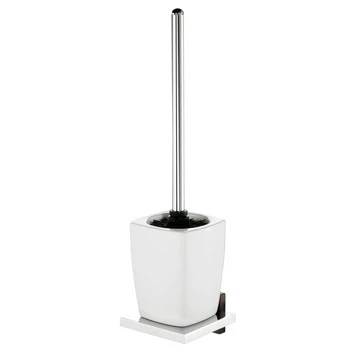 Tiger Toiletborstelhouder Zenna Hangend Chroom/Wengé 3 Tiger Toiletborstelhouder Zenna Hangend Chroom/Wengé