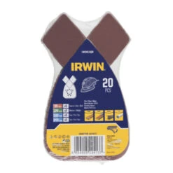 Irwin Schuurvel Voor Bosch Primo En B+D Mouse Zelfklevend K80/K120/K180/K240, 20 Stuks -Huishoudelijke Artikelen 123 279