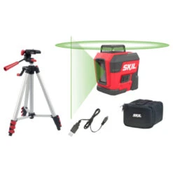 SKIL 360° Kruislijnlaser Groen 30m 1961DA Li-ion – Incl. USB Lader En Statief -Huishoudelijke Artikelen 123 364