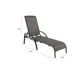 Ligbed Toledo Antraciet -Huishoudelijke Artikelen 123 777