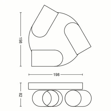 Philips Opbouwspot MyLiving Pongee LED Wit 3 X 5.5W 6 Philips Opbouwspot MyLiving Pongee LED Wit 3 X 5.5W - Afbeelding 4