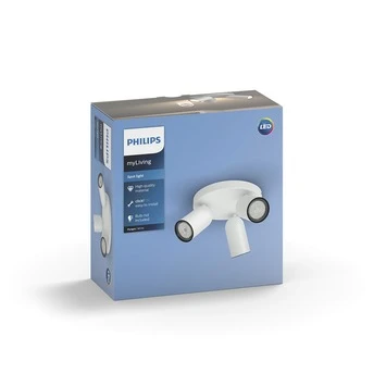 Philips Opbouwspot MyLiving Pongee LED Wit 3 X 5.5W 7 Philips Opbouwspot MyLiving Pongee LED Wit 3 X 5.5W - Afbeelding 5