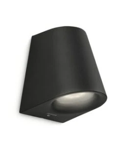 Philips Wandlamp MyGarden Virga LED Zwart 3W