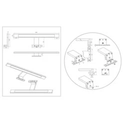 Tiger Spiegelverlichting Ancis Wit 60cm -Huishoudelijke Artikelen 123 884