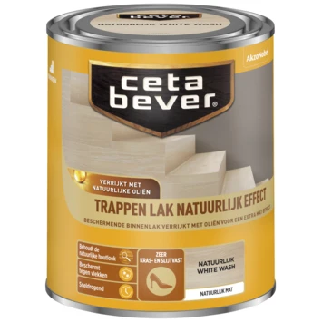 Cetabever Traplak Natuurlijk Effect White Wash 750 Ml 4 Cetabever Traplak Natuurlijk Effect White Wash 750 Ml - Afbeelding 2