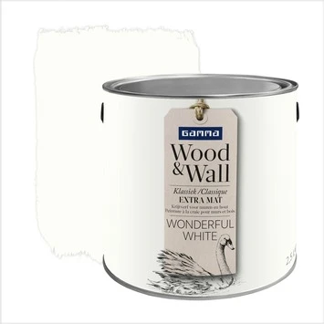 GAMMA Wood&Wall Krijtverf Wonderful White 2,5 Liter 3 GAMMA Wood&Wall Krijtverf Wonderful White 2,5 Liter
