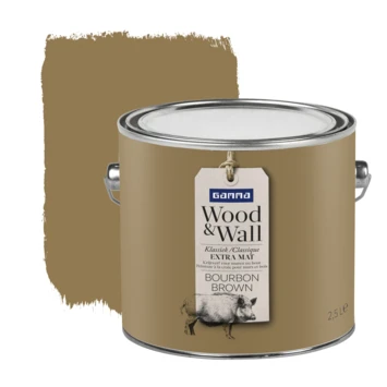 Gamma Wood&Wall Krijtverf Bourbon Brown 2,5 Liter 3 Gamma Wood&Wall Krijtverf Bourbon Brown 2,5 Liter
