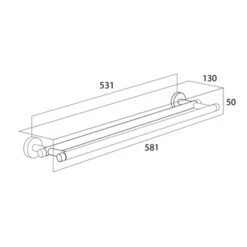 Tiger Dubbel Handdoekrek Boston Chroom 11 Tiger Dubbel Handdoekrek Boston Chroom -Huishoudelijke Artikelen 123 974