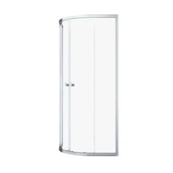 Sealskin Hooked Vierdelige Kwartronde Douchecabine Met Schuifdeuren 90x90x200 Cm, 6 Mm Helder Veiligheidsglas Met Antikalklaag Zilver Hoogglans -Huishoudelijke Artikelen 123 998