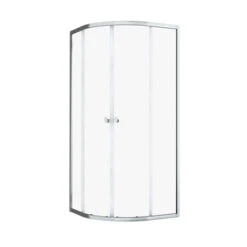 Sealskin Hooked Vierdelige Kwartronde Douchecabine Met Schuifdeuren 90x90x200 Cm, 6 Mm Helder Veiligheidsglas Met Antikalklaag Zilver Hoogglans -Huishoudelijke Artikelen 123 999